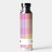 Trendy Moderne Gepersonaliseerde Plaid Waterfles (Rechts)
