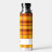 Trendy Moderne Gepersonaliseerde Plaid Waterfles (Links)