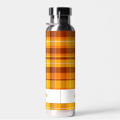 Trendy Moderne Gepersonaliseerde Plaid Waterfles (Rechts)
