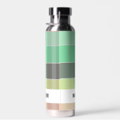 Trendy Moderne Gepersonaliseerde Plaid Waterfles (Rechts)
