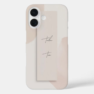 Trendy moderne gepersonaliseerde telefoonhoesje iPhone 16 hoesje