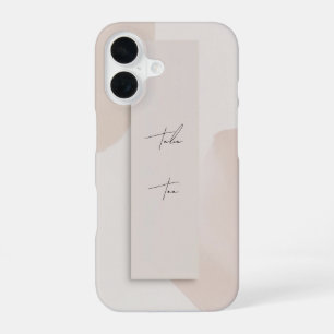 Trendy moderne gepersonaliseerde telefoonhoesje iPhone 16 hoesje