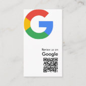 Trendy moderne Google Review QR-code bijlage kaart (Voorkant)