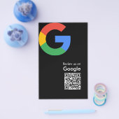 Trendy Moderne Google Review QR Code Flyer (Enkel)