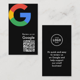 Trendy moderne Google Review QR-code Informatiekaartje