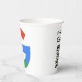 Trendy Moderne Google Review QR Code Papieren Beke Bekers (Rechts)