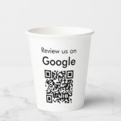 Trendy Moderne Google Review QR Code Papieren Beke Bekers (Voorkant)