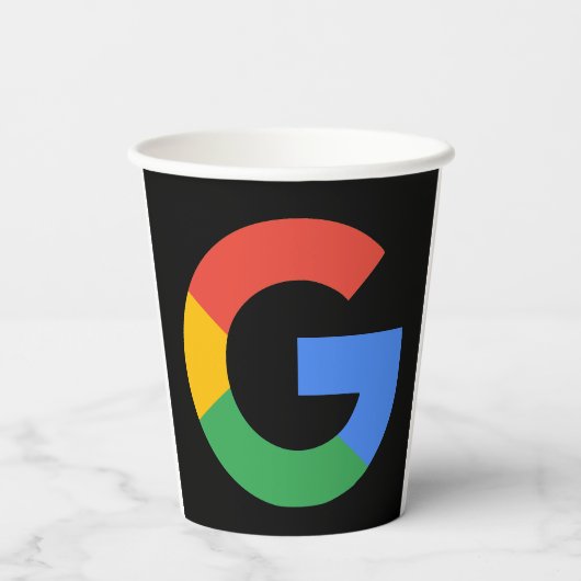 Trendy Moderne Google Review QR Code Papieren Bekers (Achterkant)