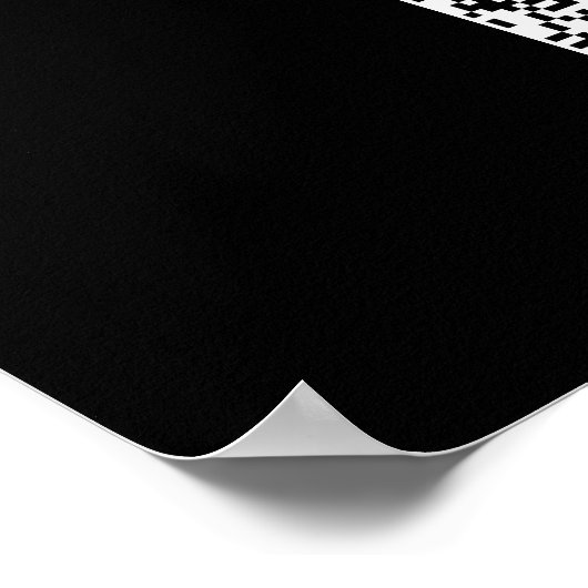 Trendy Moderne Google Review QR Code Poster (Hoek)