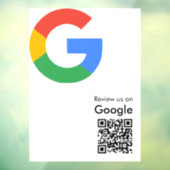 Trendy moderne Google Review QR-code Raamsticker (Vel 3)