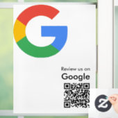 Trendy moderne Google Review QR-code Raamsticker (Huis)