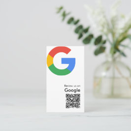 Trendy Moderne Google Review QR Code Visitekaartje