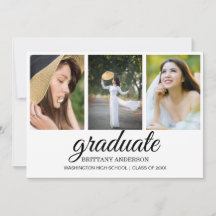 Trendy Moderne Kalligrafie 3 Foto Collage Afgestud