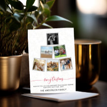 Trendy moderne kerst collage foto feestdagen