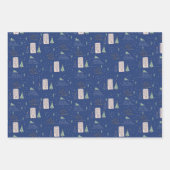 Trendy moderne kerstcadeau inpakpapier vellen (Voorkant 3)