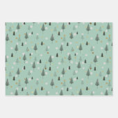 Trendy moderne kerstcadeau inpakpapier vellen (Voorkant)