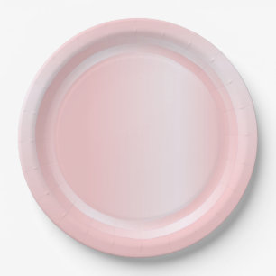 Trendy moderne kleur roze roosgoud sjabloon papieren bordje