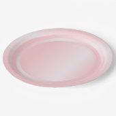 Trendy Moderne Kleur Roze Rose Goud Sjabloon Papieren Bordje (Gekanteld)