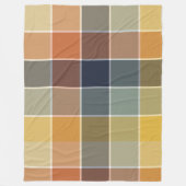 Trendy moderne kleurblok fleece deken (Voorkant)