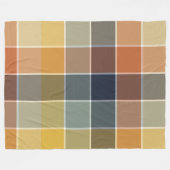 Trendy moderne kleurblok fleece deken (Voorkant (Horizontaal))