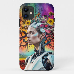 Trendy moderne kleurrijke Android-boom Case-Mate iPhone Case