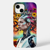 Trendy Moderne Kleurrijke Android Tree Case-Mate iPhone Case (Achterkant)