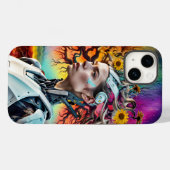 Trendy Moderne Kleurrijke Android Tree Case-Mate iPhone Case (Achterkant (horizontaal))