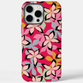 Trendy moderne kleurrijke bloemenpatroon Case-Mate iPhone case (Achterkant)