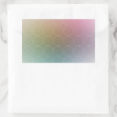 Trendy Moderne Kleurrijke Elegante Template Rechthoekige Sticker (Tas)