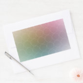 Trendy Moderne Kleurrijke Elegante Template Rechthoekige Sticker (Envelop)
