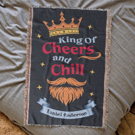 Trendy Moderne Kleurrijke Grappige King Quote Typo Deken