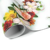 Trendy Moderne Kleurrijke Rozen Bloemen Cadeau Cadeaupapier (Rol Hoek)