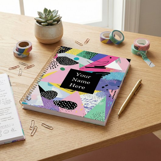 Trendy moderne koele geometrische planner