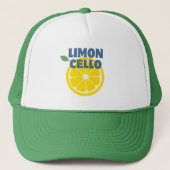 Trendy moderne limoncello likeur trucker pet (Voorkant)