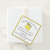 Trendy moderne Limoncello voor een fles Bedankjes Labels (In situ)