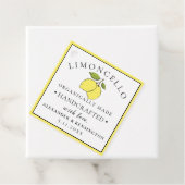 Trendy moderne Limoncello voor een fles Bedankjes Labels (In situ)