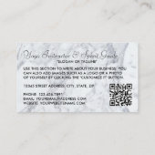 Trendy Moderne Marmeren Yoga Instructeur Visitekaartje (Achterkant)