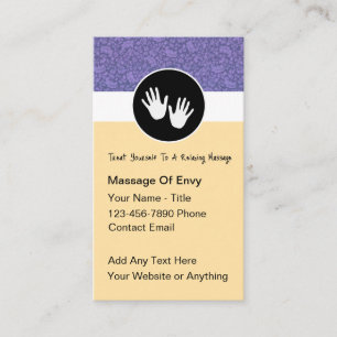 Trendy moderne massagetherapie visitekaartjes