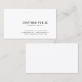 Trendy Moderne Minimalistische Design Elegant Sjab Visitekaartje (Voorkant / Achterkant)