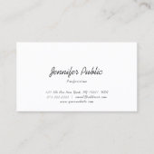 Trendy Moderne Minimalistische Elegante Sjabloon Visitekaartje (Voorkant)