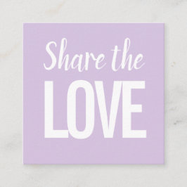 Trendy moderne minimalistische pastel verwijzingsk vierkante visitekaartje