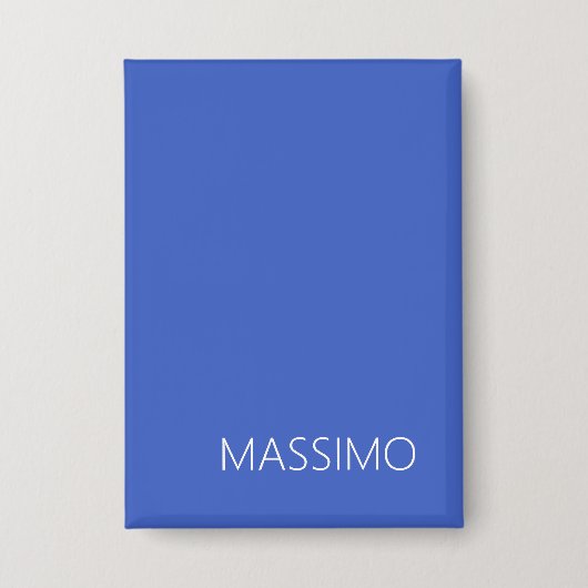 Trendy Moderne Minimalistische Professionele Naam Button (Voorkant)