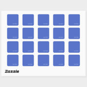 Trendy Moderne Minimalistische Professionele Naam Vierkante Sticker (Vel)