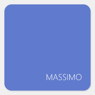 Trendy Moderne Minimalistische Professionele Naam Vierkante Sticker