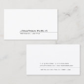 Trendy Moderne Minimalistische Sjabloon Profession Visitekaartje (Voorkant / Achterkant)