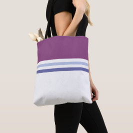 Trendy moderne minimalistische strepen stijlvol tote bag