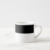 Trendy moderne minimalistische zwart-wit espresso kop (Rechts)