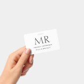 Trendy Moderne Monogram Eenvoudig Minimalistisch Badge (Handheld)