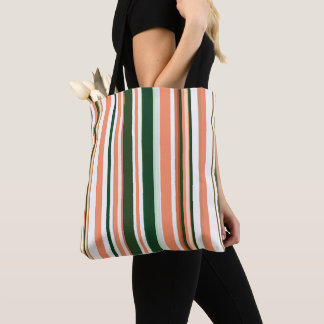 Trendy Moderne Neutrale Aardtinten Strepen Tote Bag