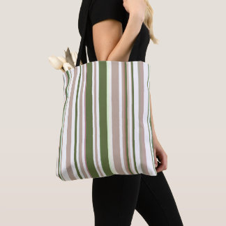 Trendy Moderne Neutrale Aardtinten Strepen Tote Bag